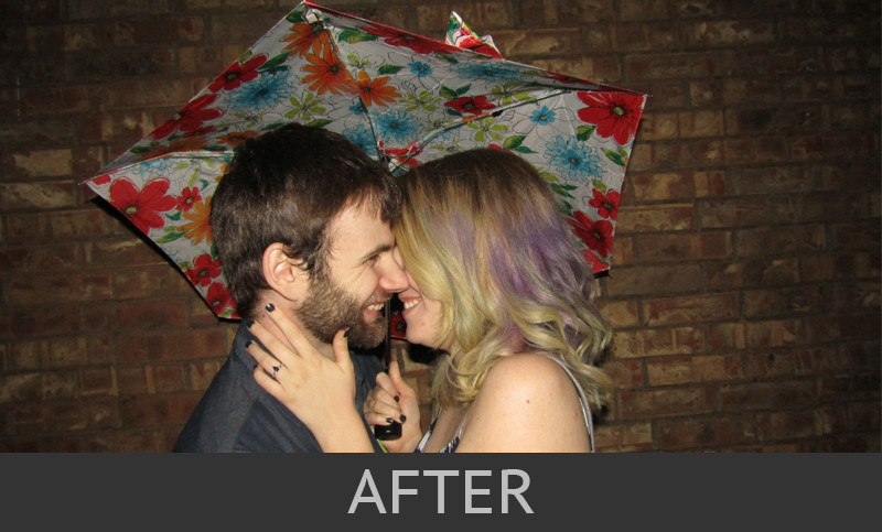 Engagement Photo with the Tag Removed